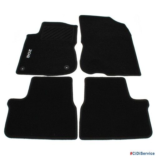 Set tappetini moquette nero - set, 4
